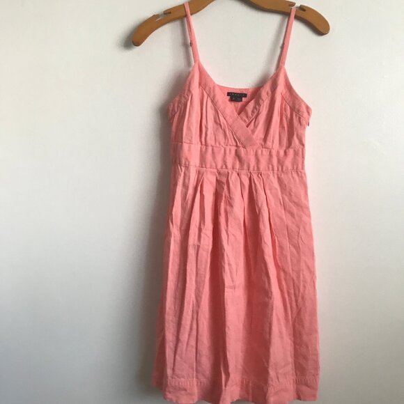 Theory Linen Pink Dress Womens 0 - Picture 1 of 9